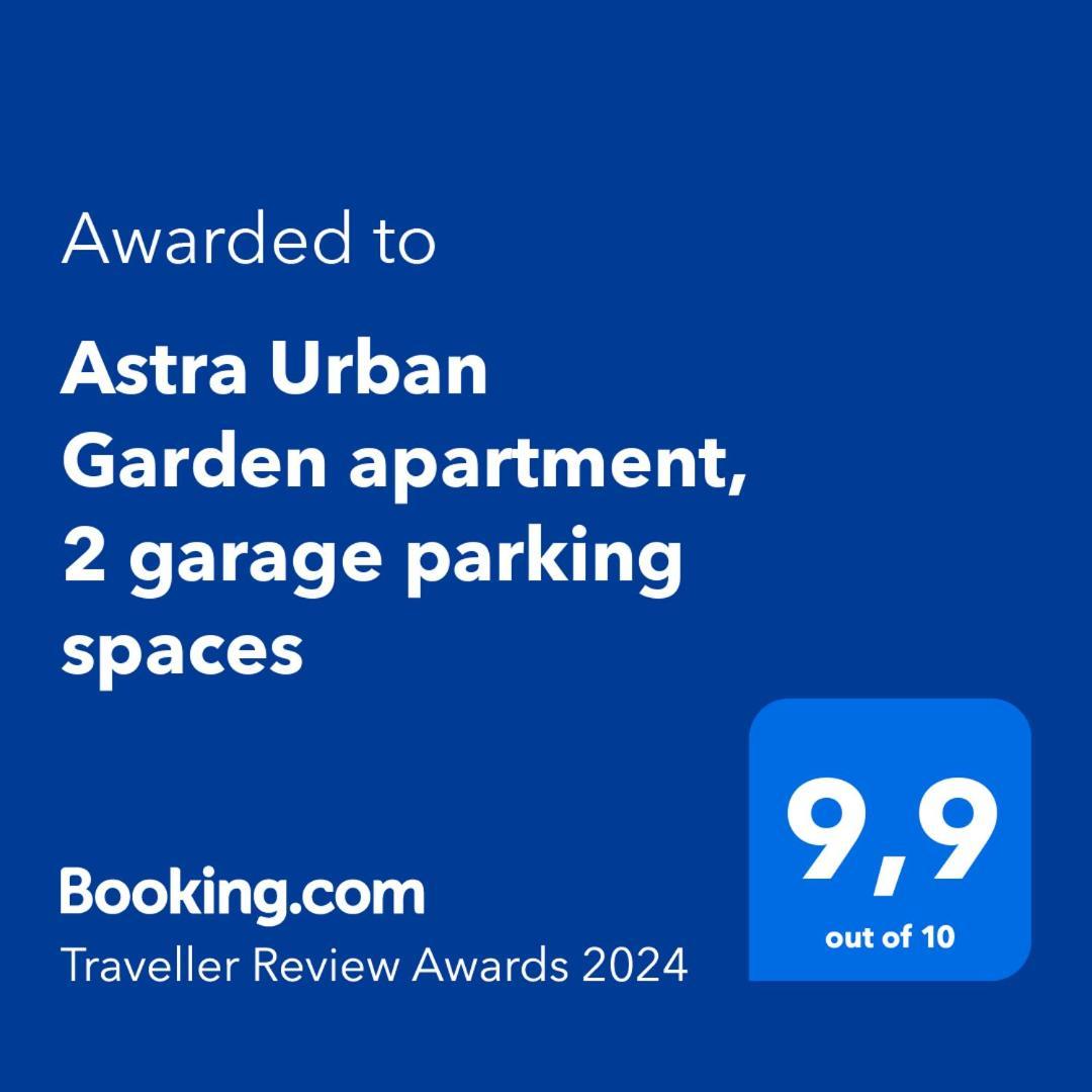 Astra Urban Garden Apartment, 2 Garage Parking Spaces Zagreb Bagian luar foto